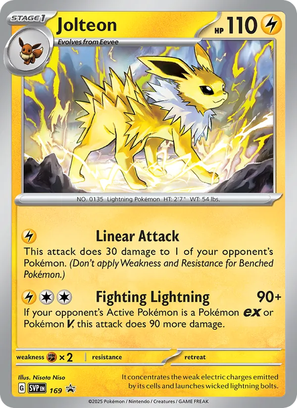 169 Jolteon – SVP Black Star Promos