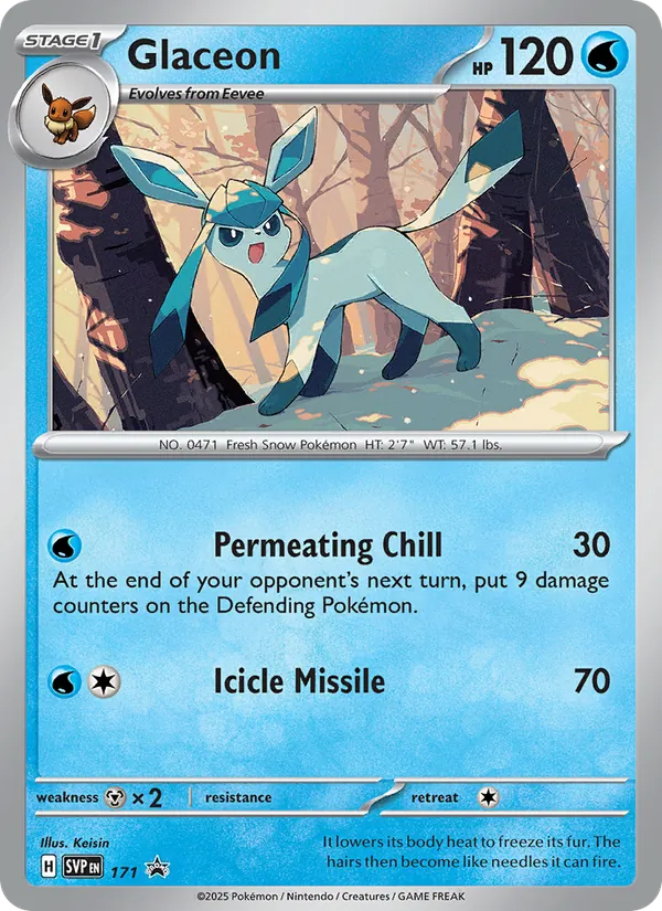 171 Glaceon – SVP Black Star Promos