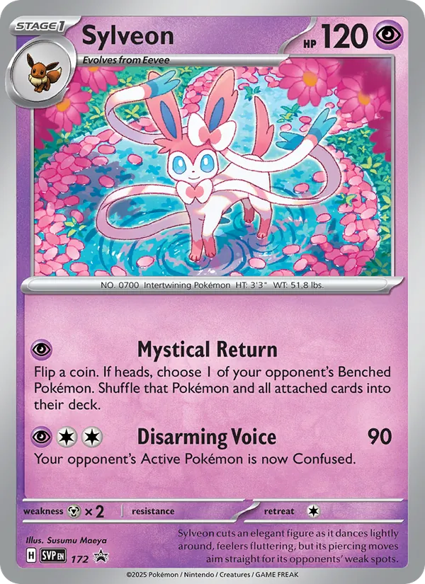 172 Sylveon – SVP Black Star Promos