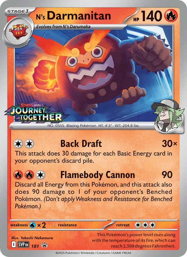 181 N's Darmanitan – SVP Black Star Promos