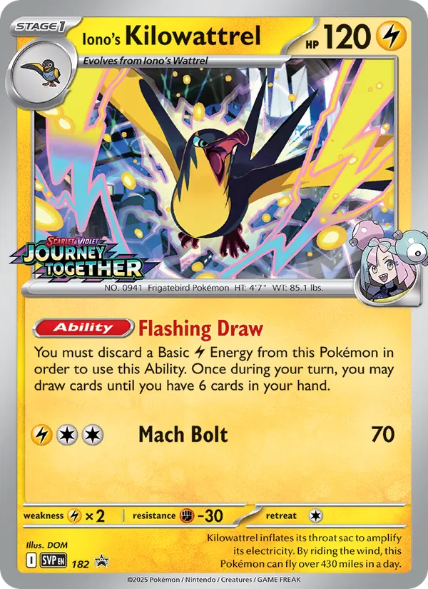 182 Iono's Kilowattrel – SVP Black Star Promos