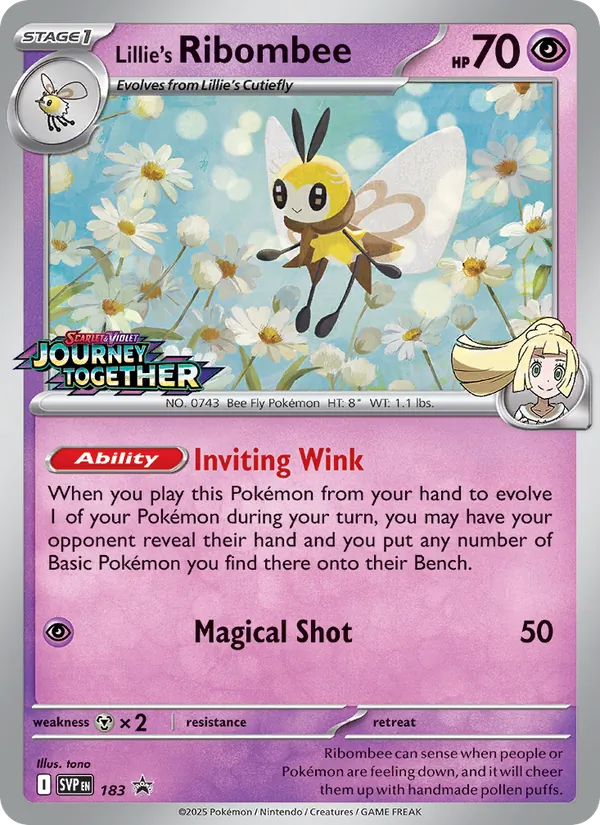 183 Lillie's Ribombee – SVP Black Star Promos