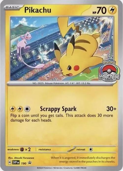 190 Pikachu – SVP Black Star Promos