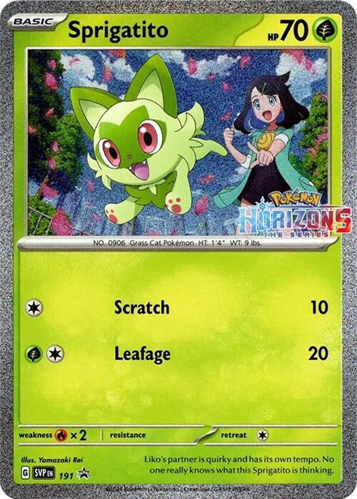 191 Sprigatito – SVP Black Star Promos