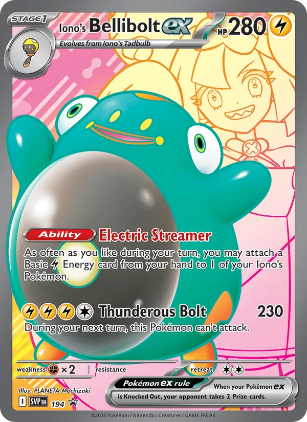 194 Iono's Bellibolt ex – SVP Black Star Promos