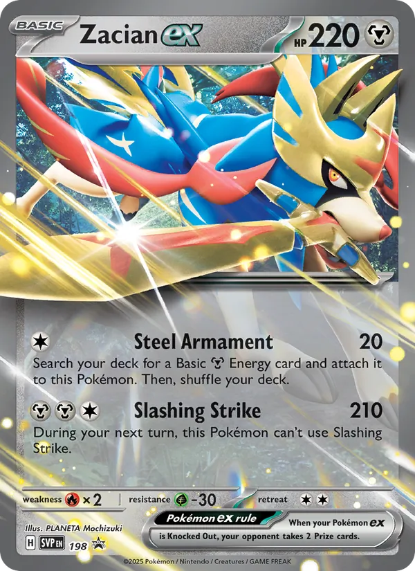 198 Zacian ex – SVP Black Star Promos