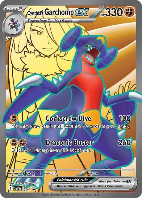 204 Cynthia's Garchomp ex – SVP Black Star Promos
