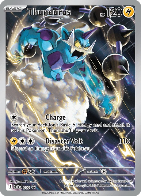 209 Thundurus – SVP Black Star Promos