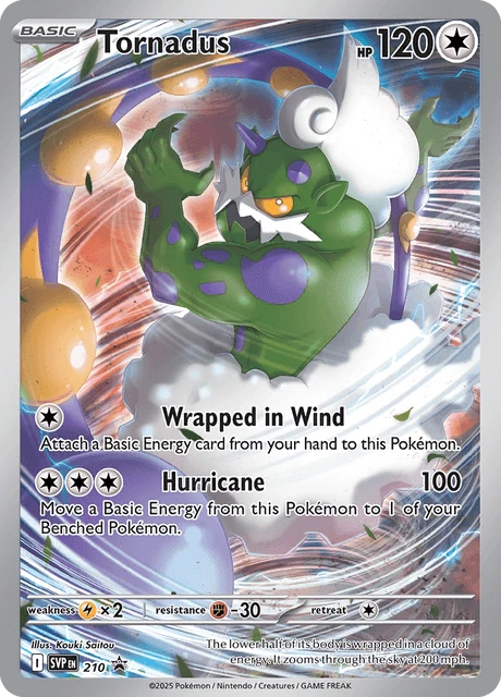 210 Tornadus – SVP Black Star Promos