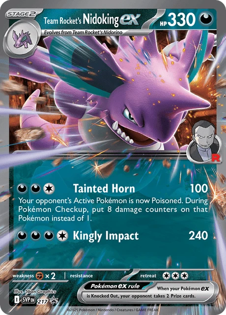 217 Team Rocket's Nidoking ex – SVP Black Star Promos