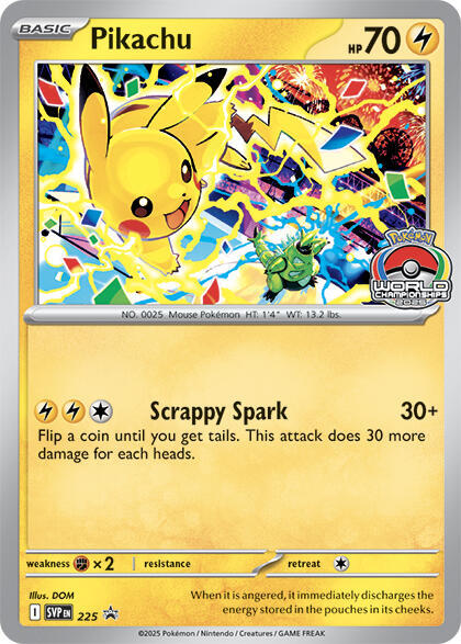 225 Pikachu – SVP Black Star Promos