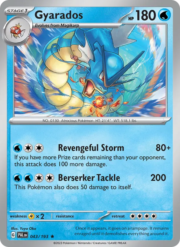 043-holo-cosmos Gyarados (Cosmos Holo) – Paldea Evolved