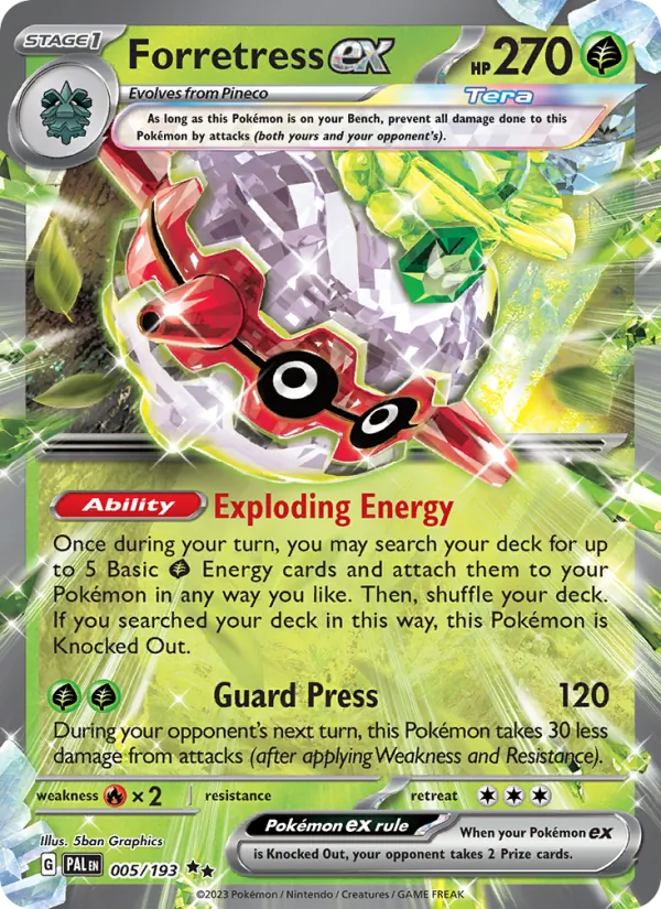 005 Forretress ex – Paldea Evolved