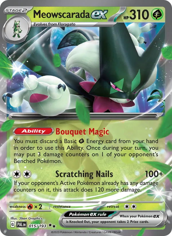 015 Meowscarada ex – Paldea Evolved