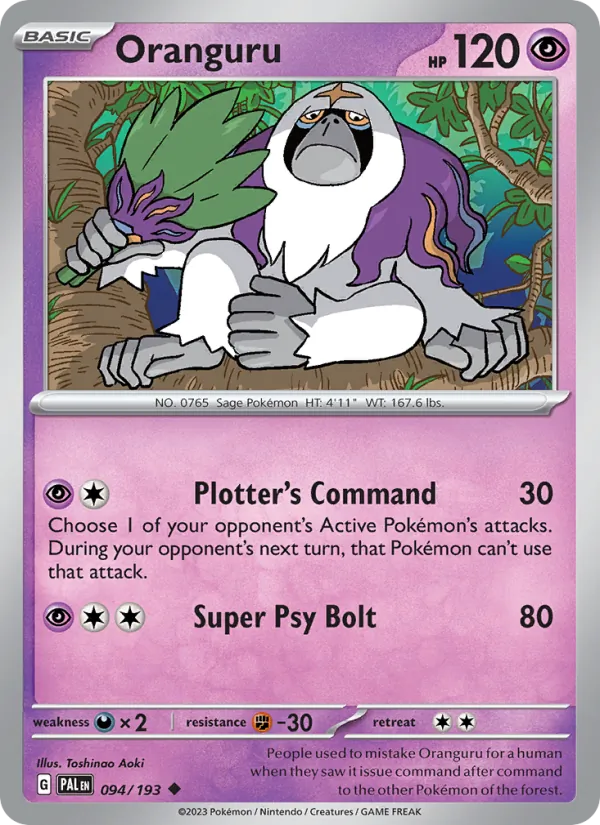 094 Oranguru – Paldea Evolved