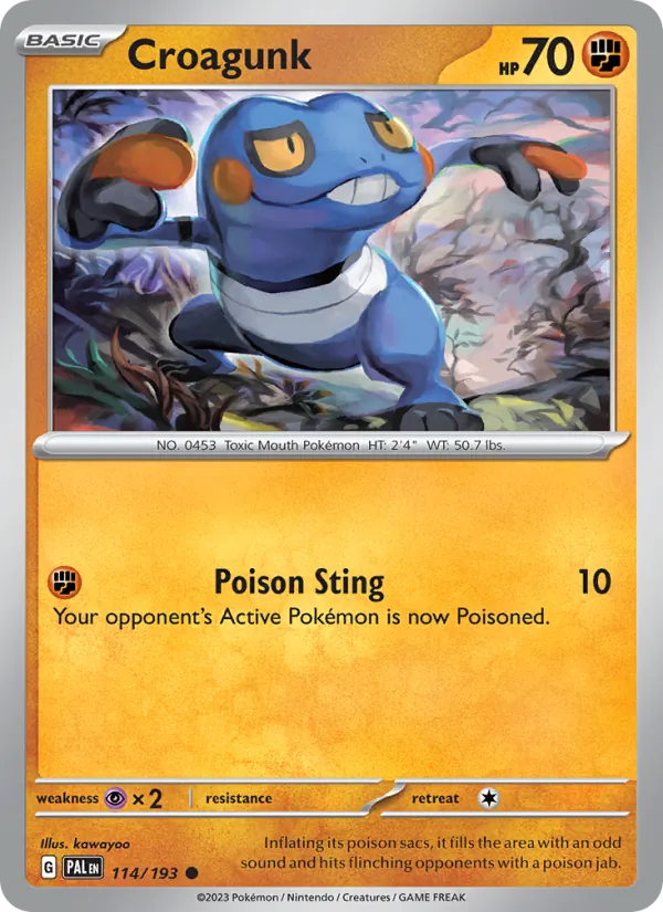 114 Croagunk – Paldea Evolved