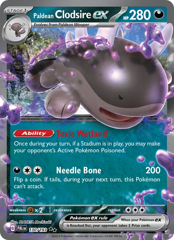 130 Paldean Clodsire ex – Paldea Evolved