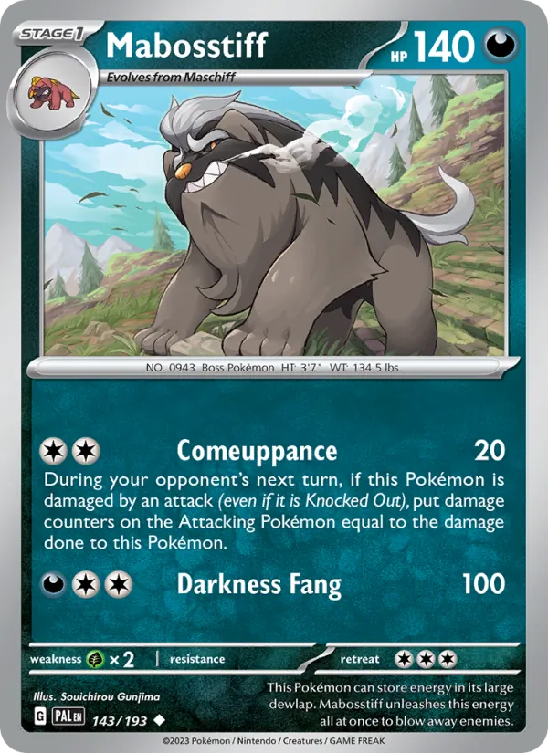 143 Mabosstiff – Paldea Evolved