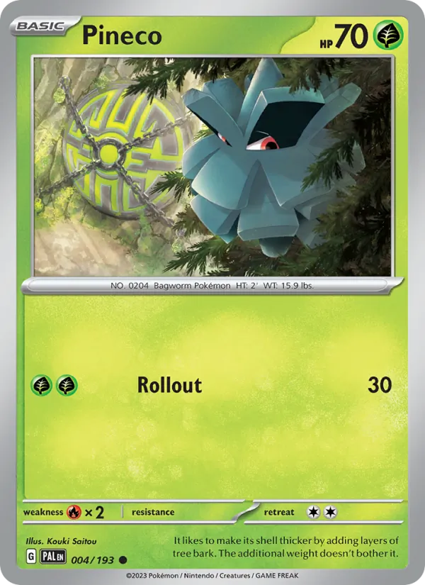 004-RH Pineco – Paldea Evolved
