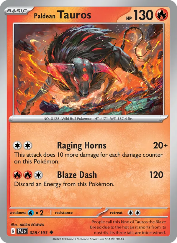 028-RH Paldean Tauros – Paldea Evolved