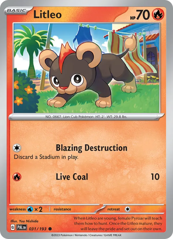 031-RH Litleo – Paldea Evolved