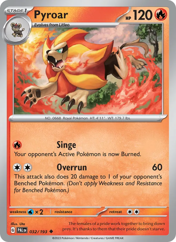 032-RH Pyroar – Paldea Evolved