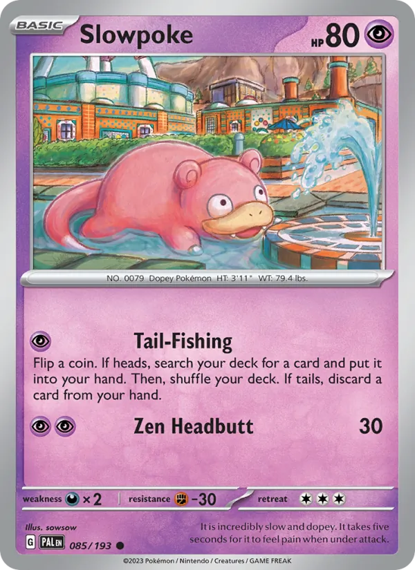 085-RH Slowpoke – Paldea Evolved