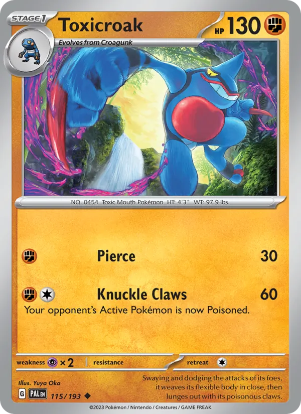 115-RH Toxicroak – Paldea Evolved