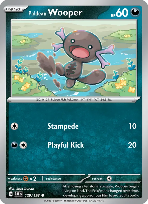 129-RH Paldean Wooper – Paldea Evolved