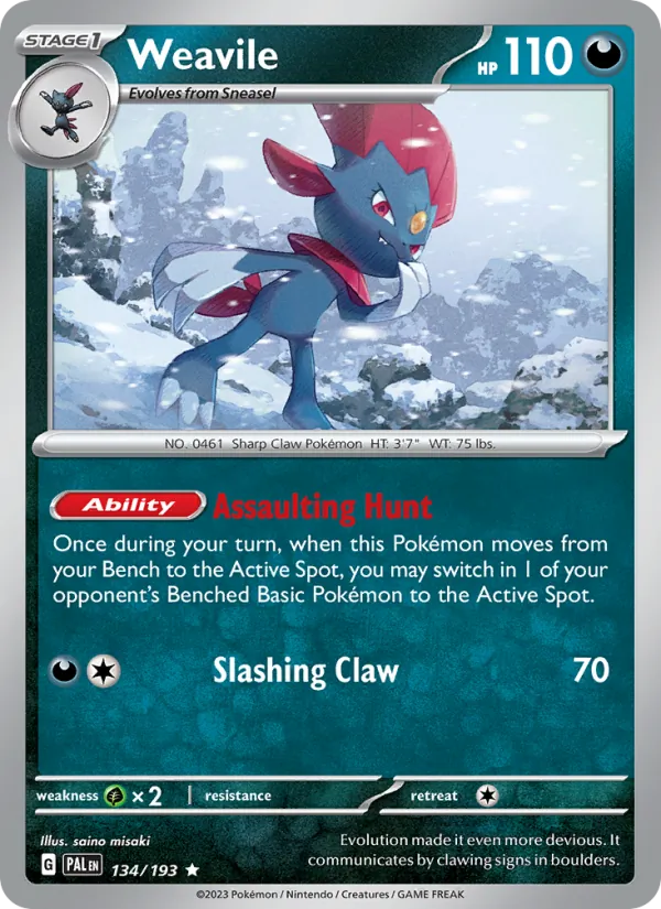 134-RH Weavile – Paldea Evolved