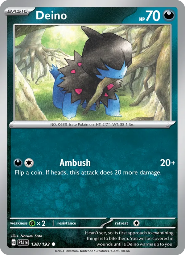 138-RH Deino – Paldea Evolved