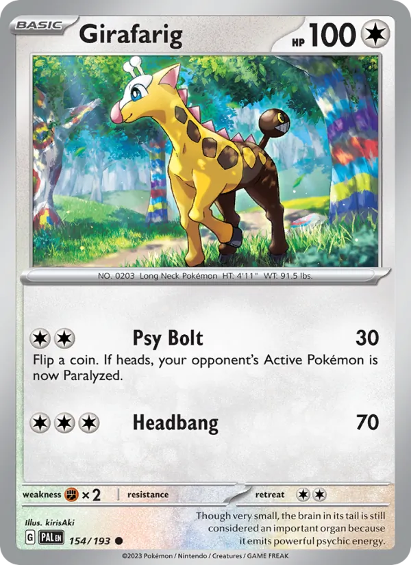 154-RH Girafarig – Paldea Evolved