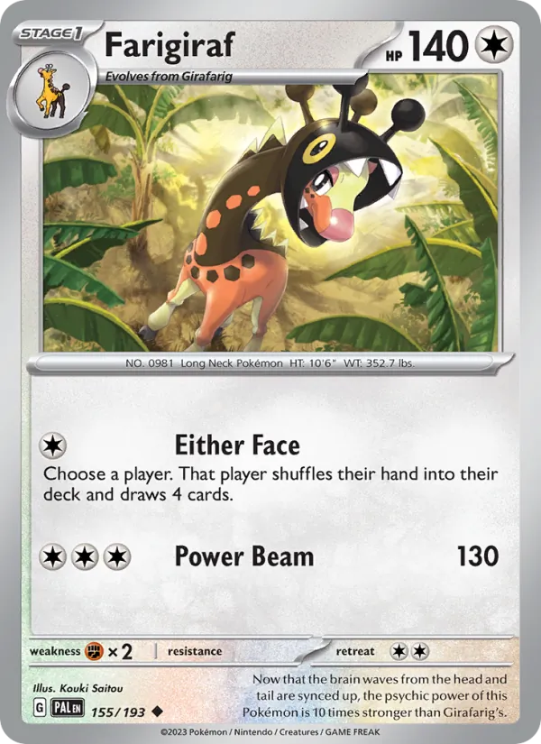 155-RH Farigiraf – Paldea Evolved