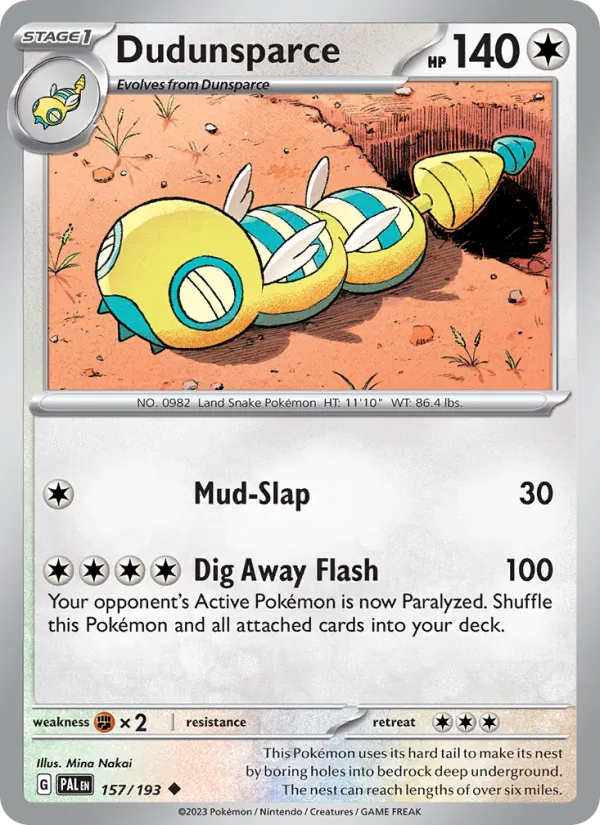 157-RH Dudunsparce – Paldea Evolved