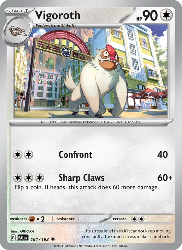161-RH Vigoroth – Paldea Evolved