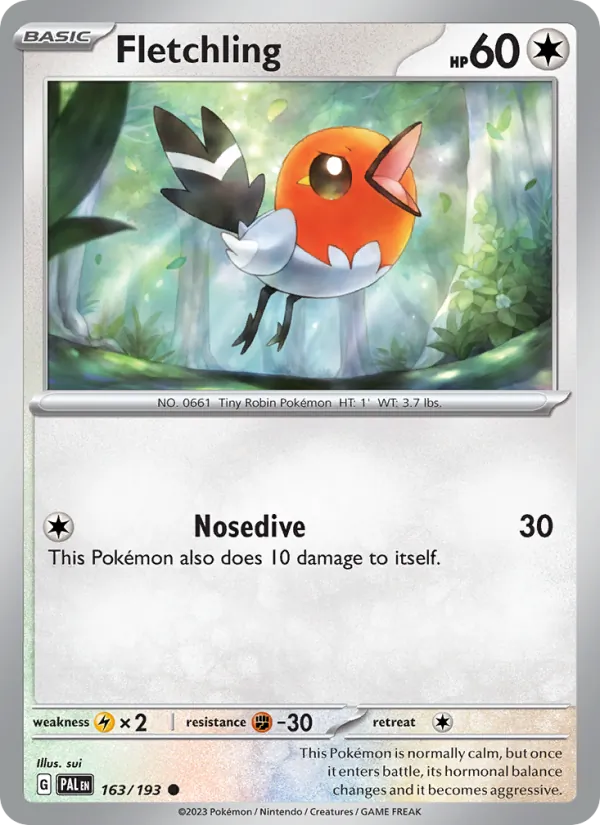 163-RH Fletchling – Paldea Evolved