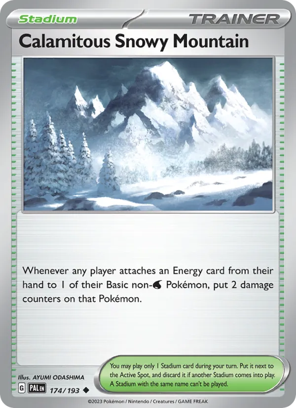 174-RH Calamitous Snowy Mountain – Paldea Evolved