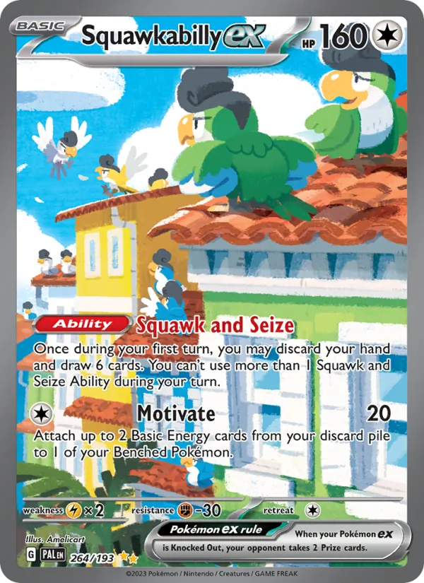 264 Squawkabilly ex – Paldea Evolved
