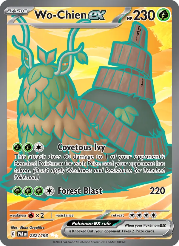 232 Wo-Chien ex – Paldea Evolved