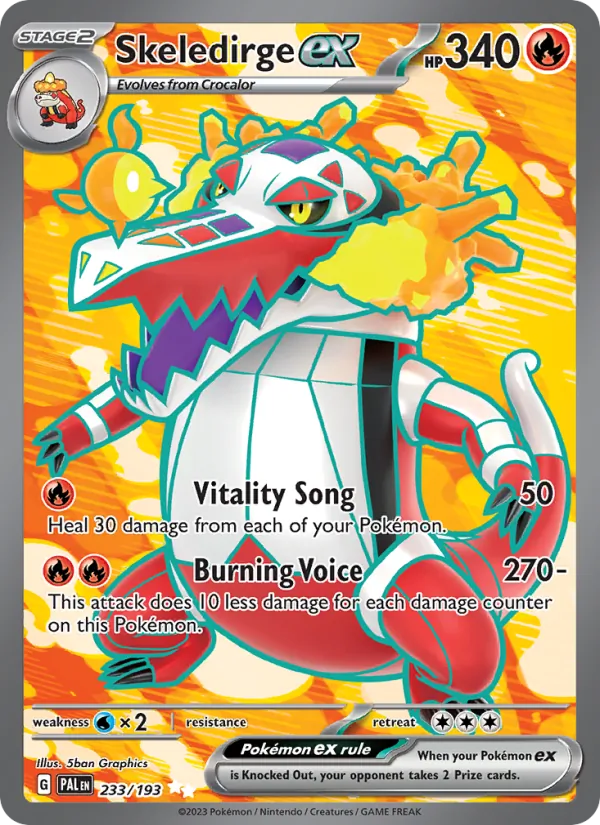 233 Skeledirge ex – Paldea Evolved
