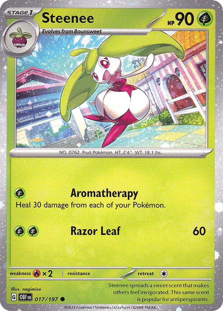 017-holo-cosmos Steenee (Holo, Cosmos Holo) – Obsidian Flames