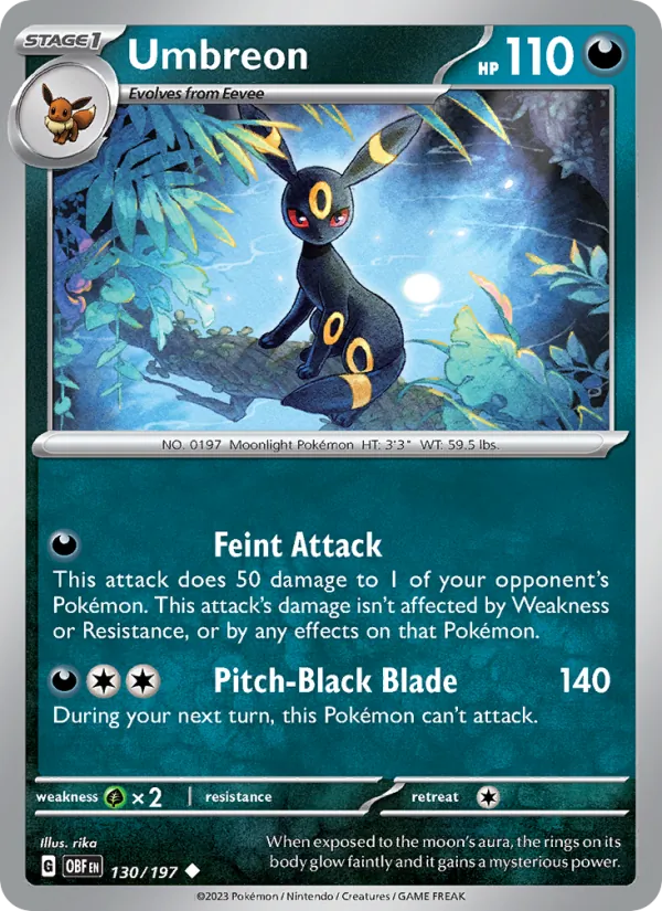 130-normal-ebgames Umbreon (EB Games stamp) – Obsidian Flames