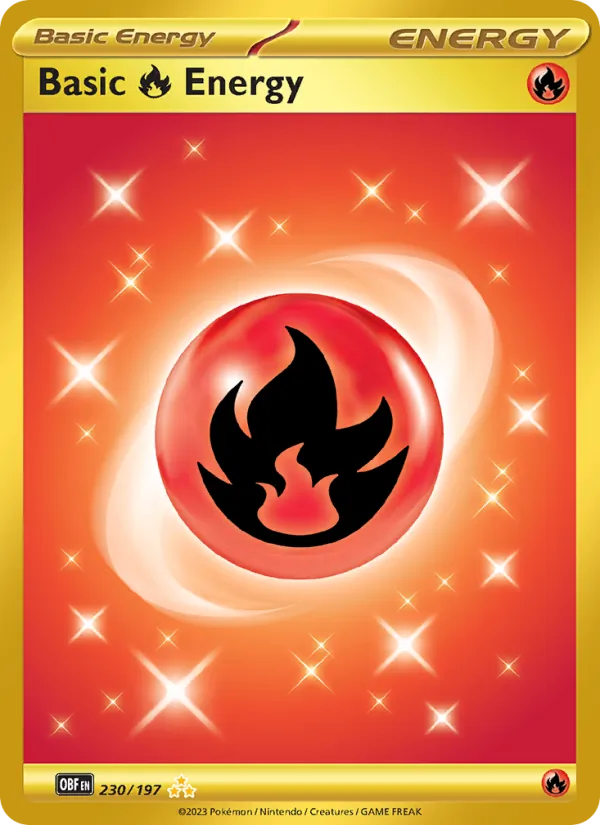 230 Basic Fire Energy – Obsidian Flames