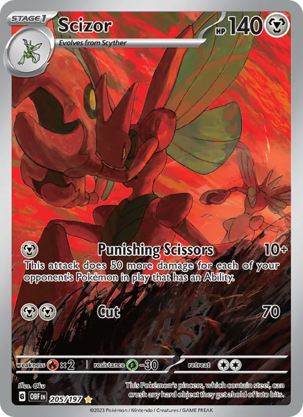205 Scizor – Obsidian Flames