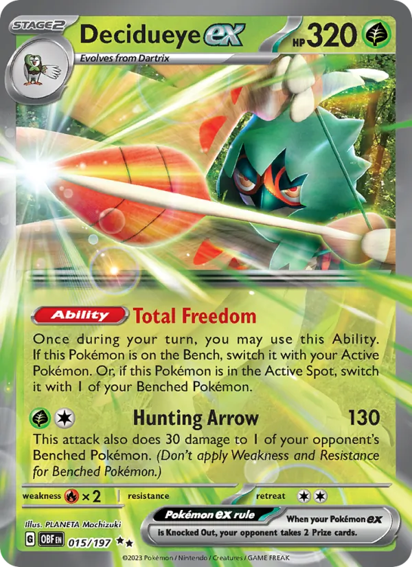 015 Decidueye ex – Obsidian Flames