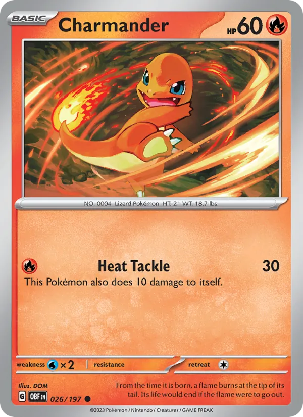 026 Charmander – Obsidian Flames