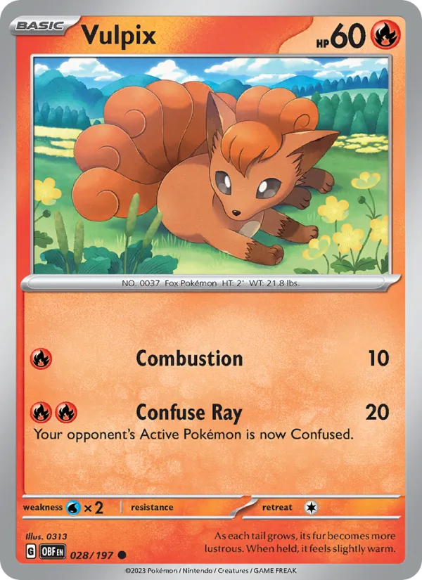 028 Vulpix – Obsidian Flames