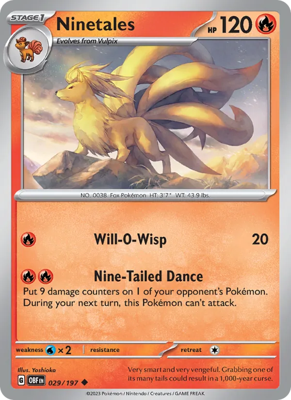 029 Ninetales – Obsidian Flames