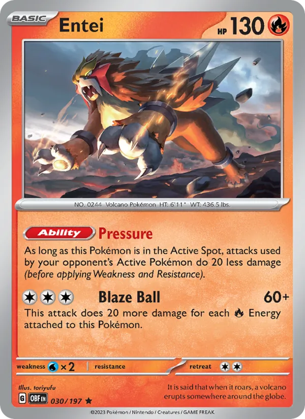 030 Entei – Obsidian Flames