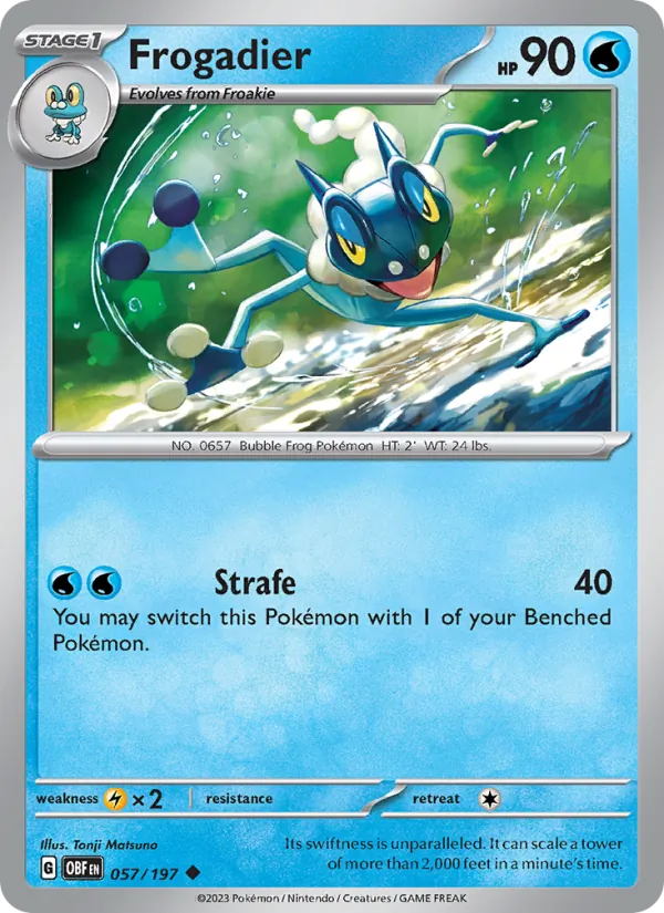 057 Frogadier – Obsidian Flames